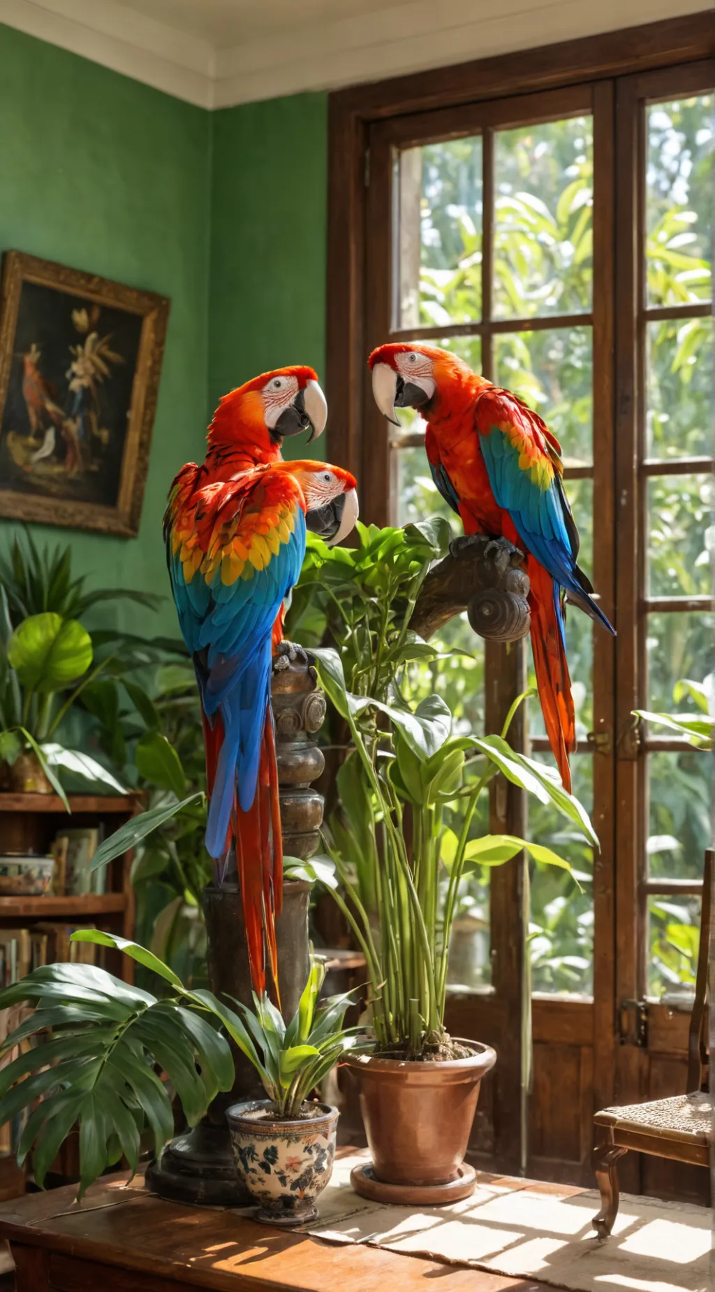 ai character: guess parrot background