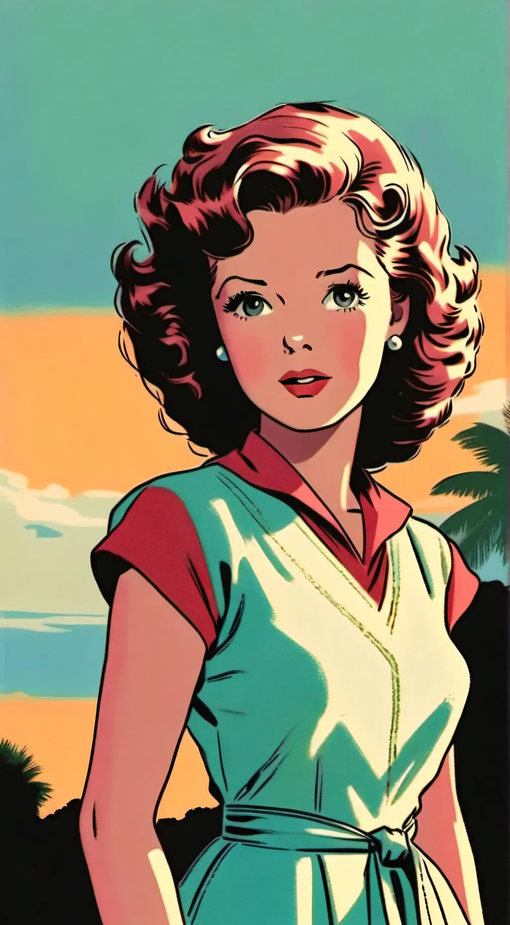 ai character: Shirley Temple background