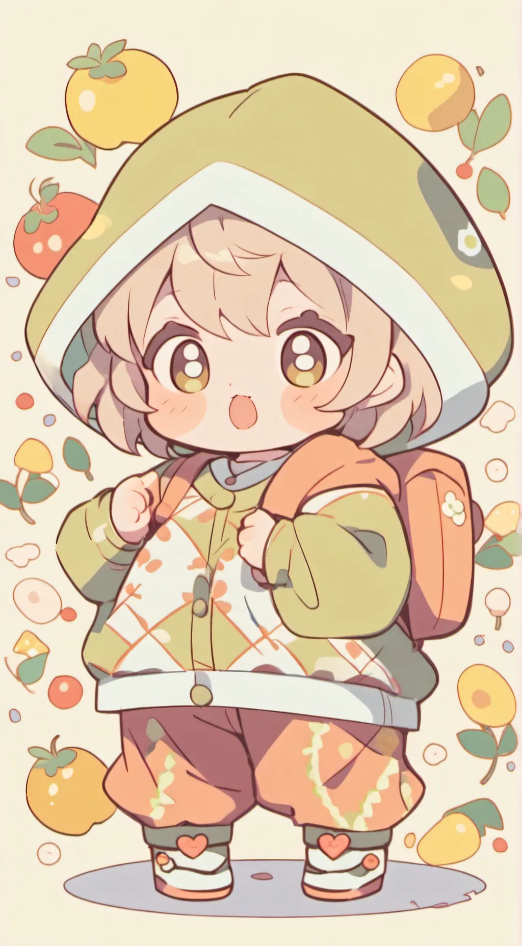 ai character: fat baybe background