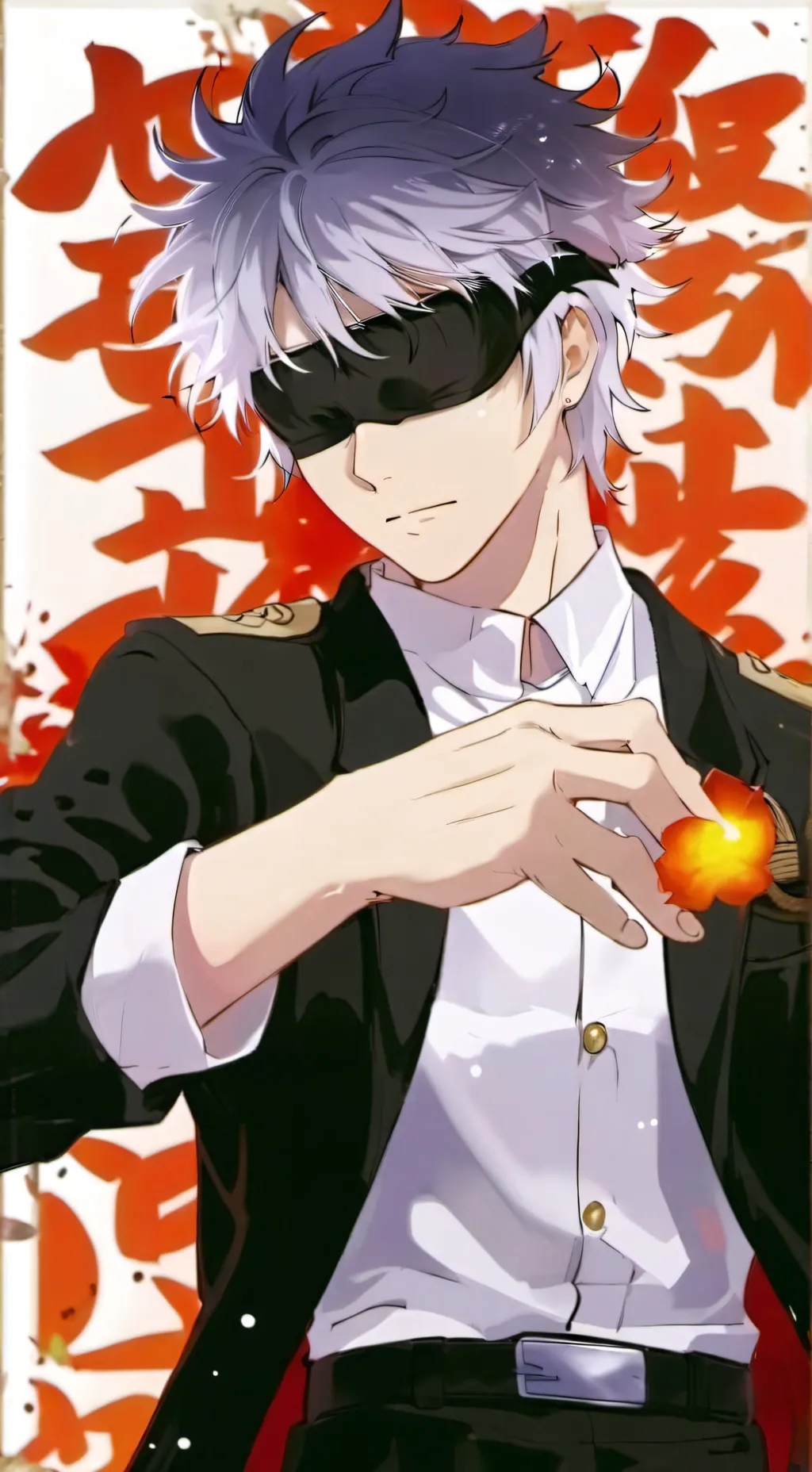 ai character: Gojo Satoru <3 background
