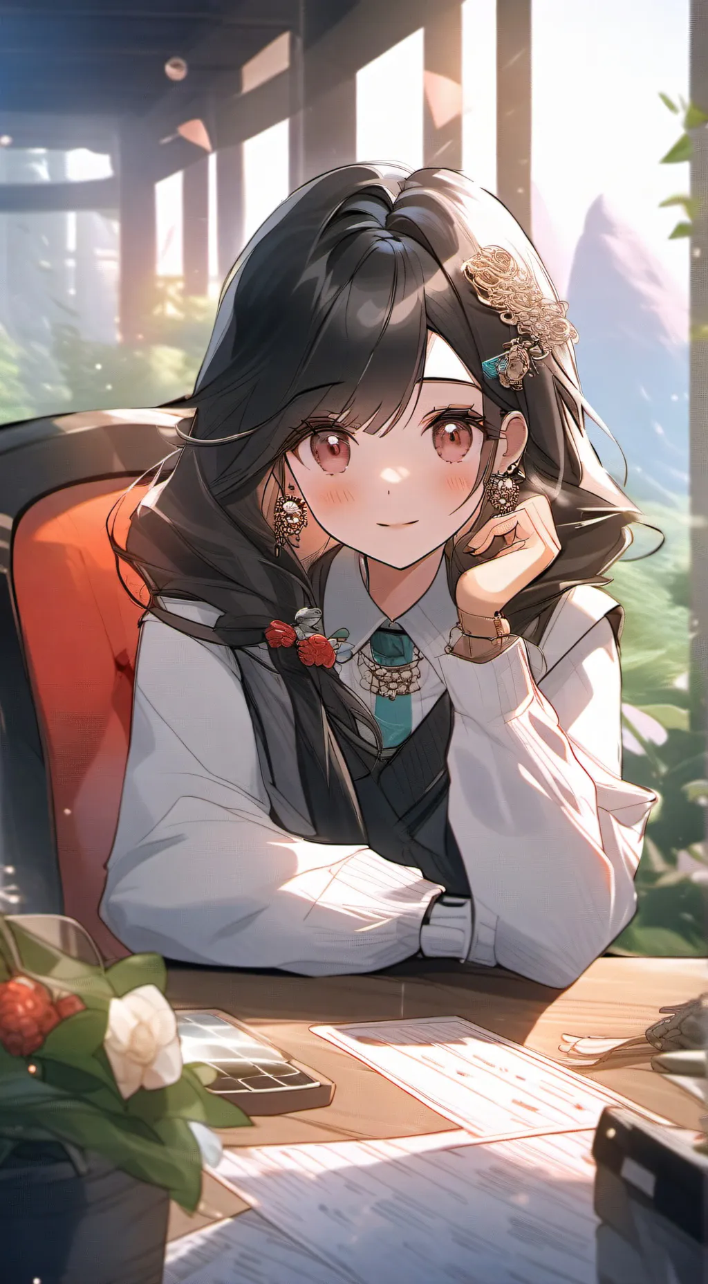 ai character: Rylee ❤️ ( ' -' ) background