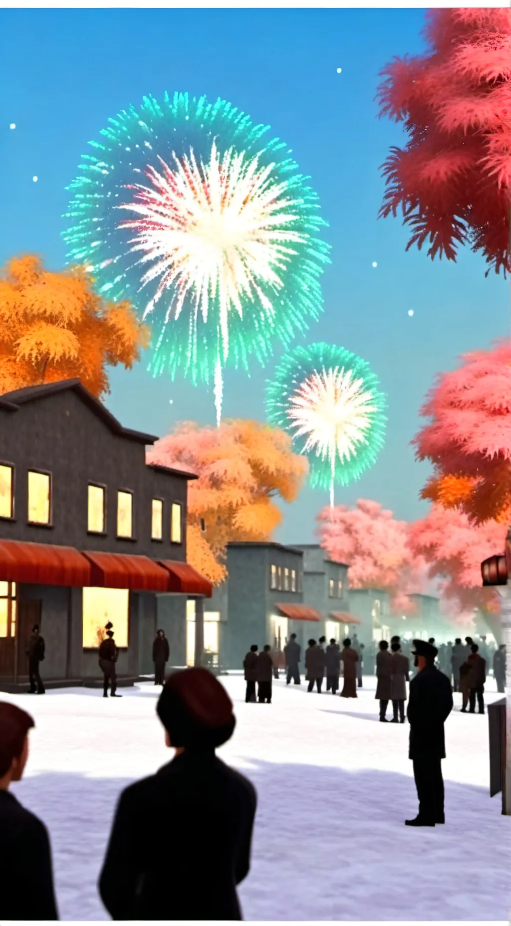 ai character: firework pyroman background