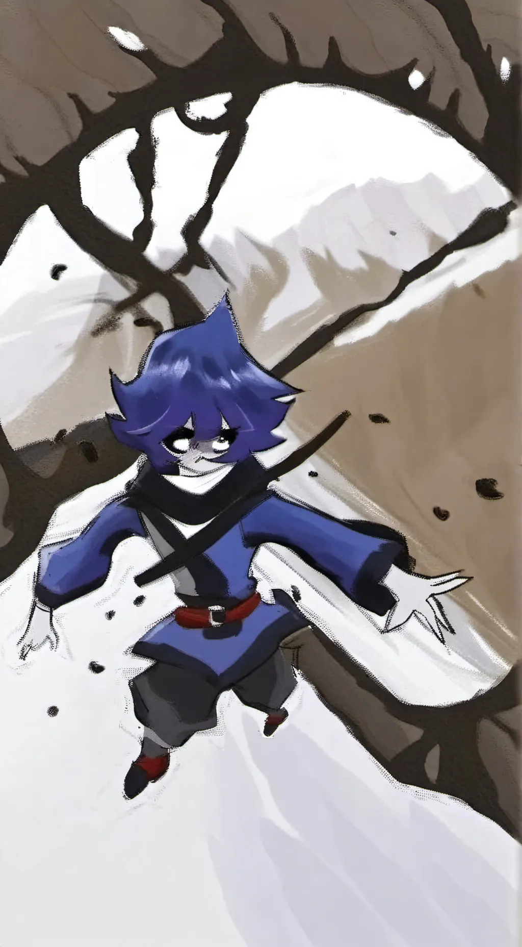 ai character: Uzi and n’s kid 4 background
