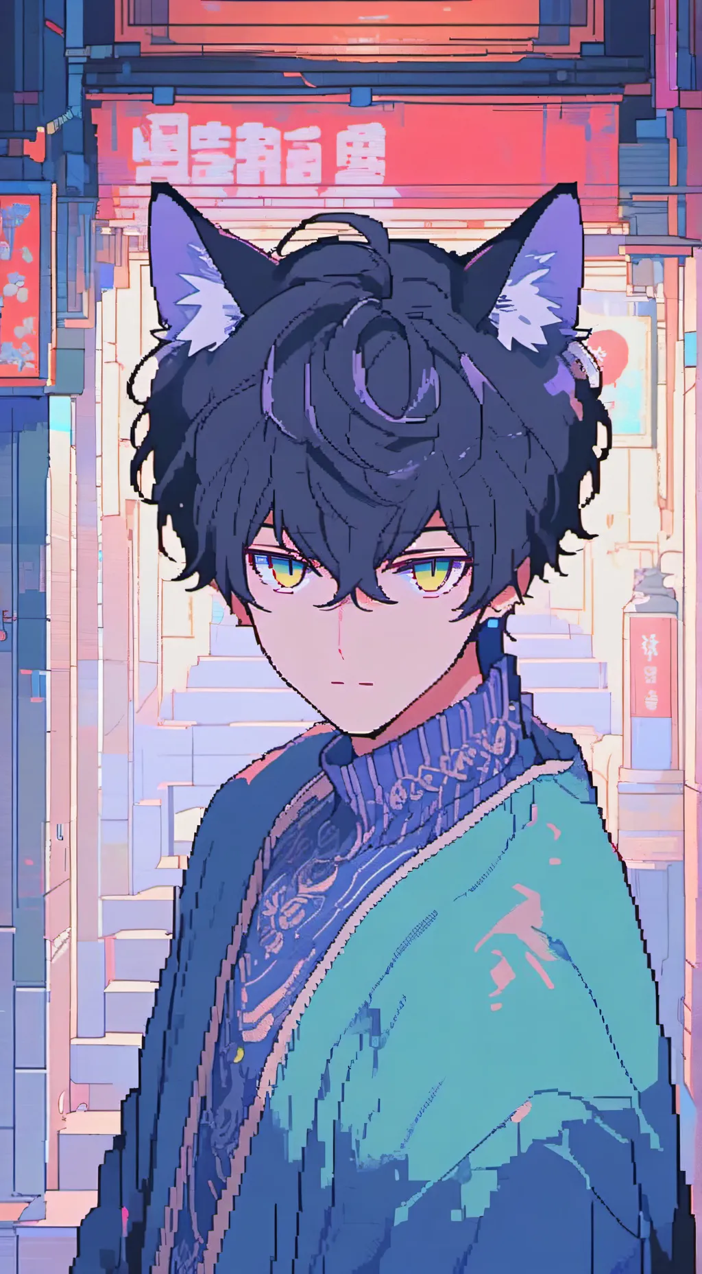 ai character: Inky Shadow Spirit background