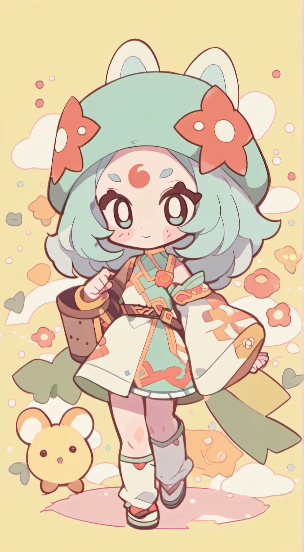 ai character: flutter!  background