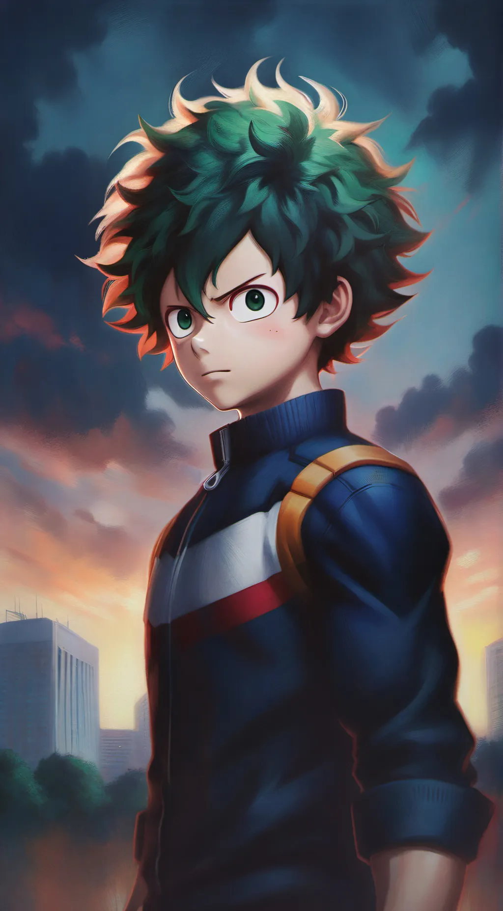 ai character: MHA Fanart  background