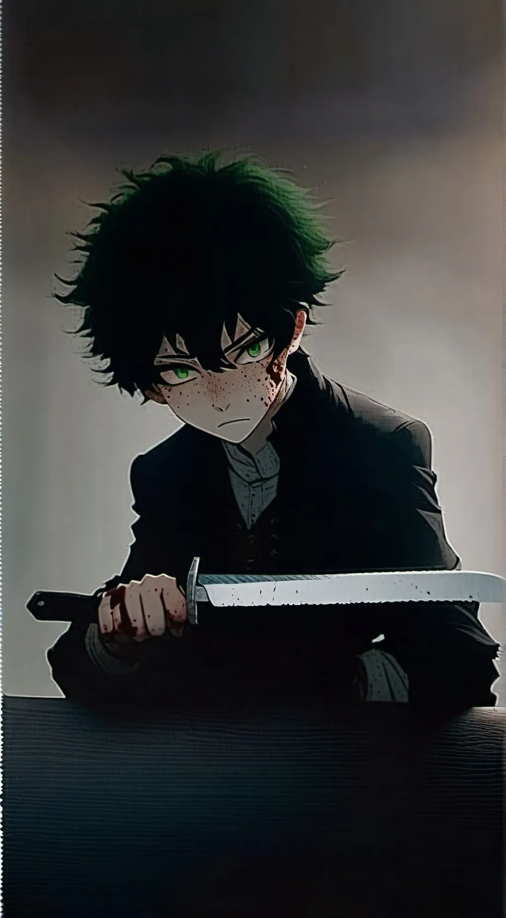 ai character: ~•villain izuku•~ background