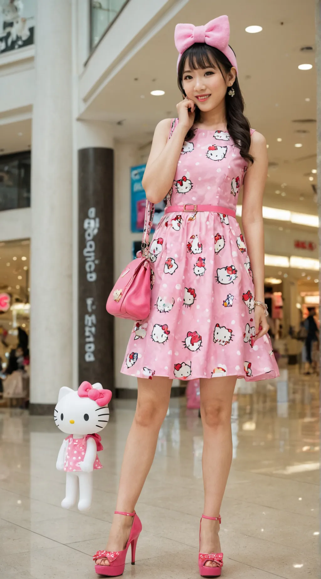 ai character: Ms Kitty  background