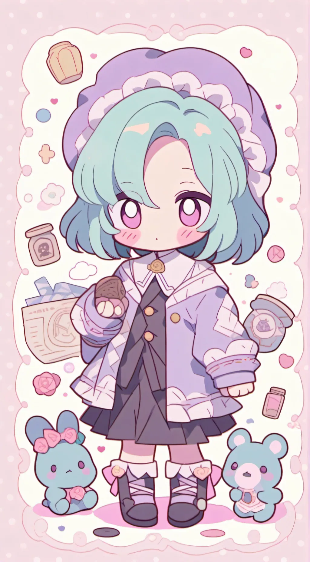 ai character: Oliver x Alice  background