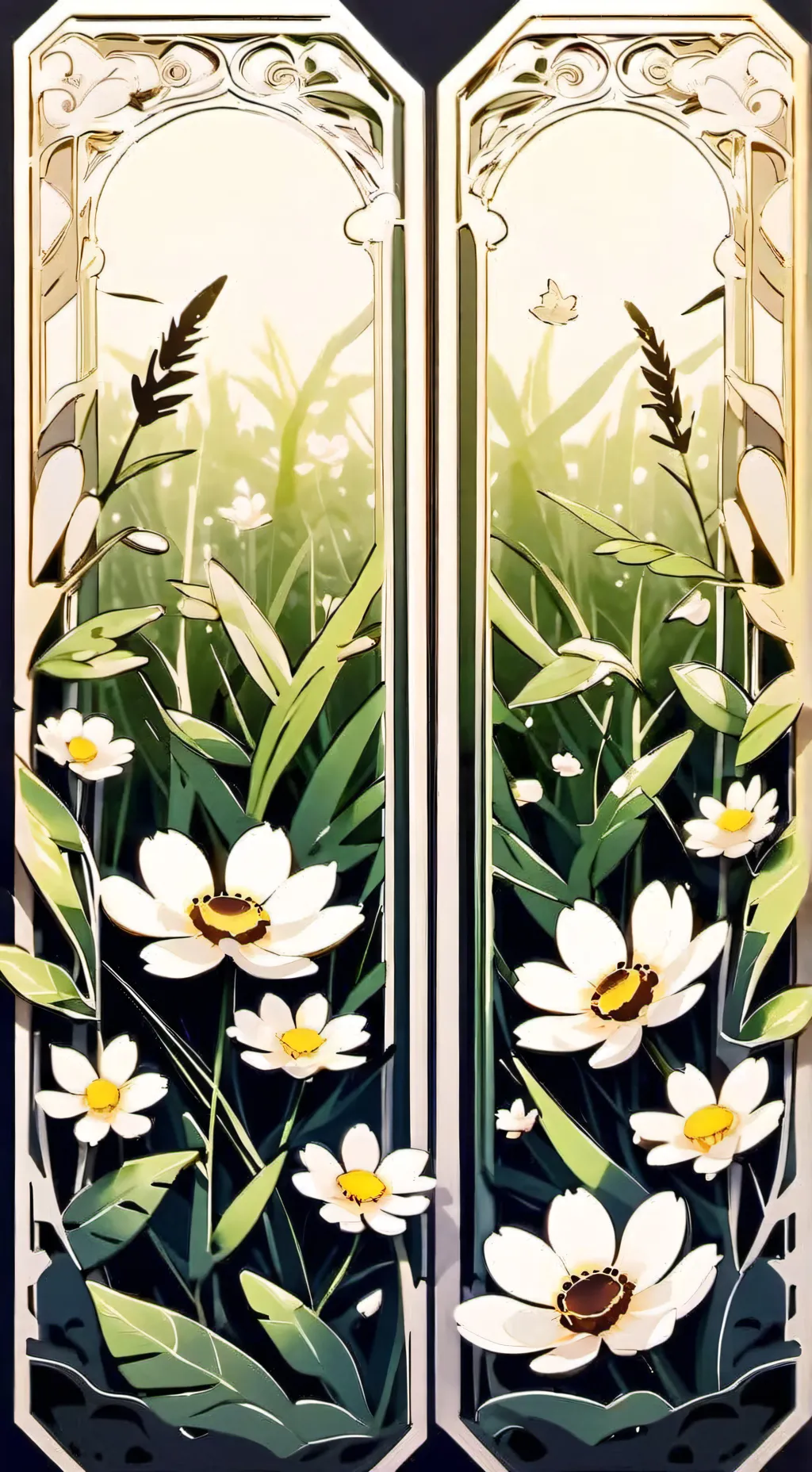 ai character: Grass background