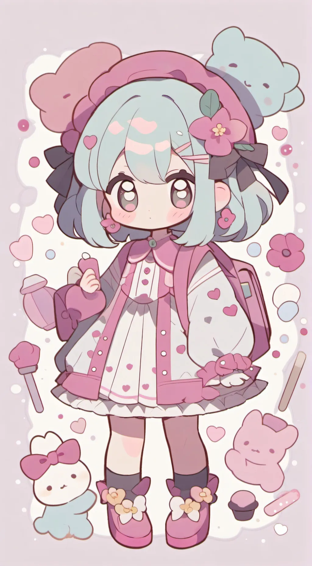 ai character: mimada🙄💅 background