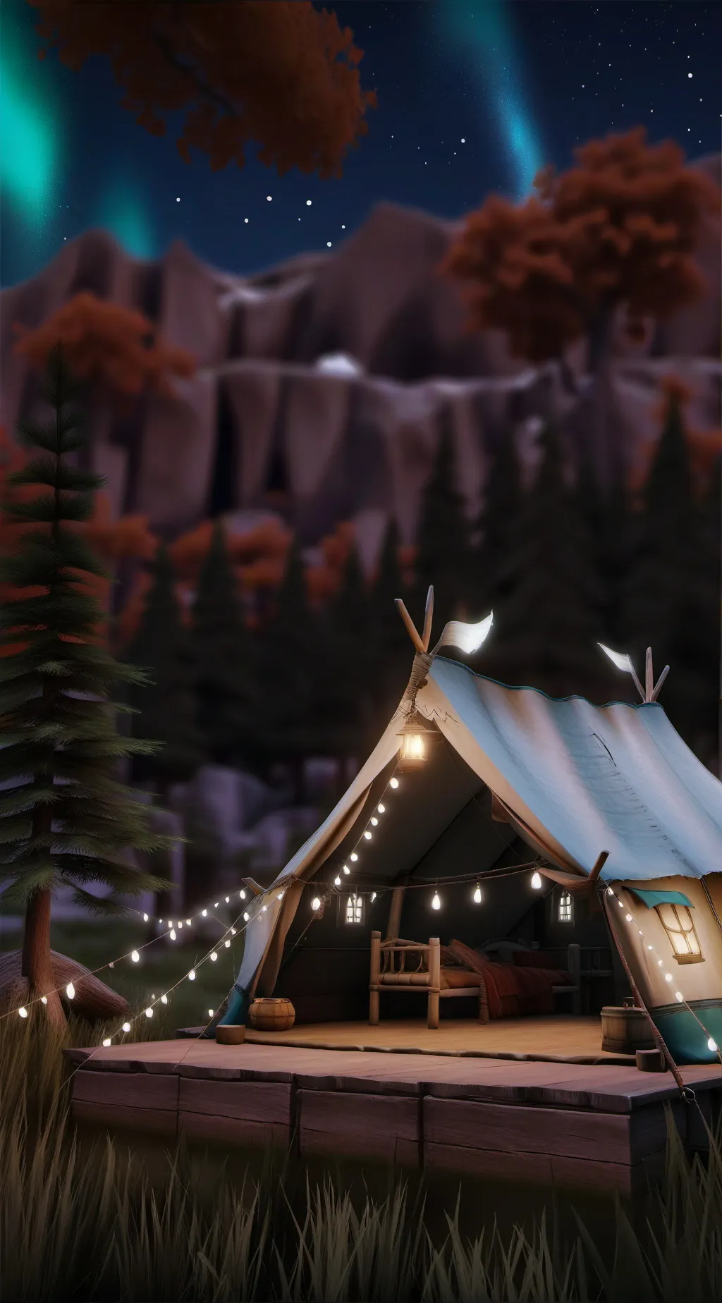 ai character: ✩Camping!!✩ background