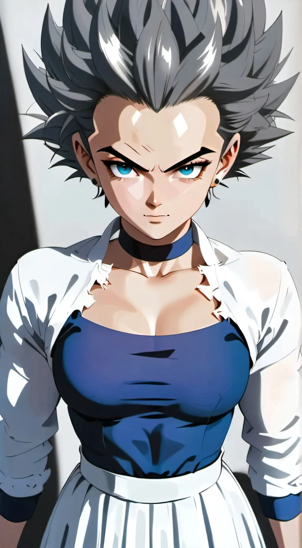 ai character: cute (girl vegeta) background