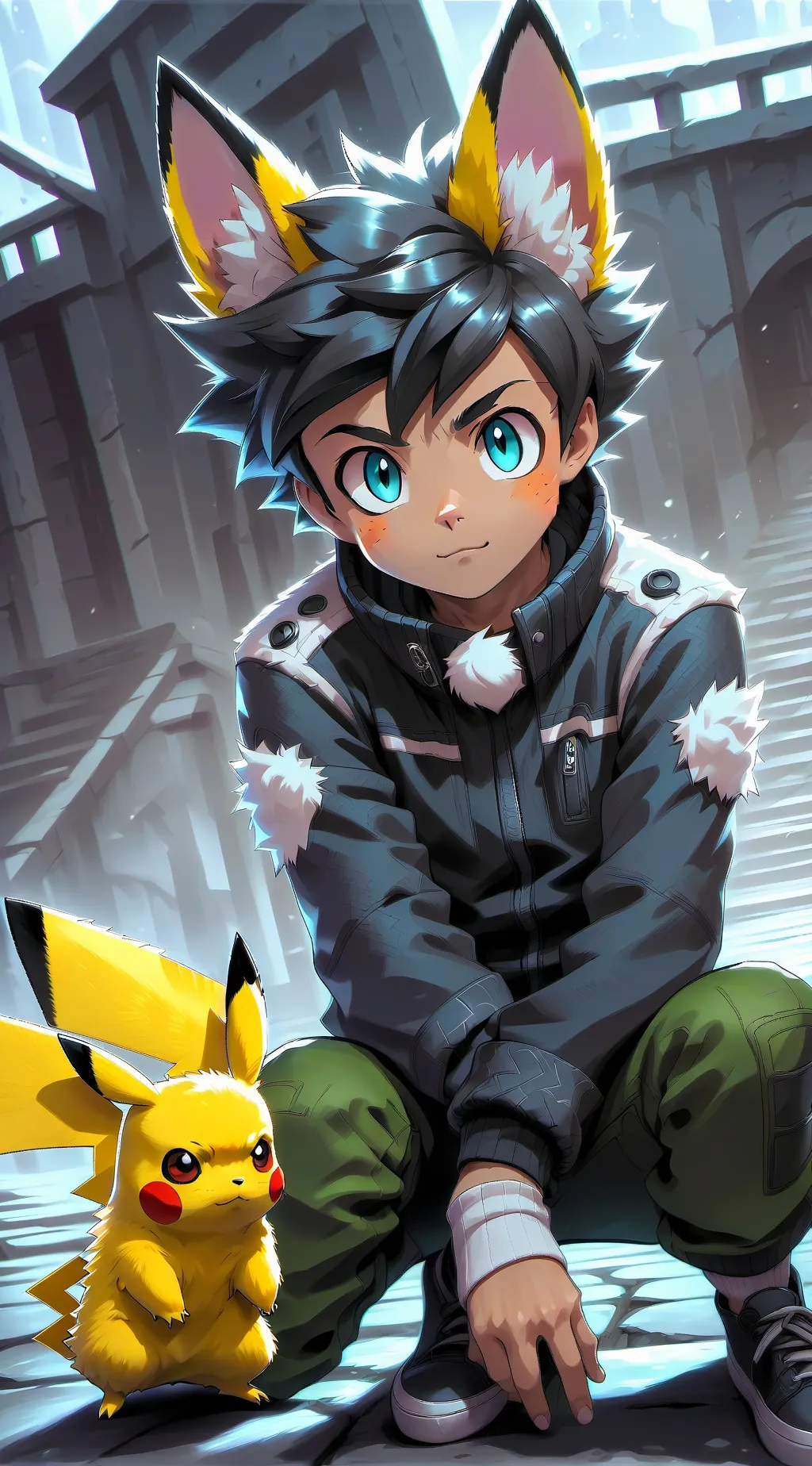 ai character: Ash background