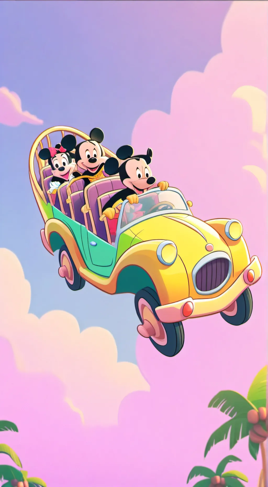 ai character: Dw roller coaster background