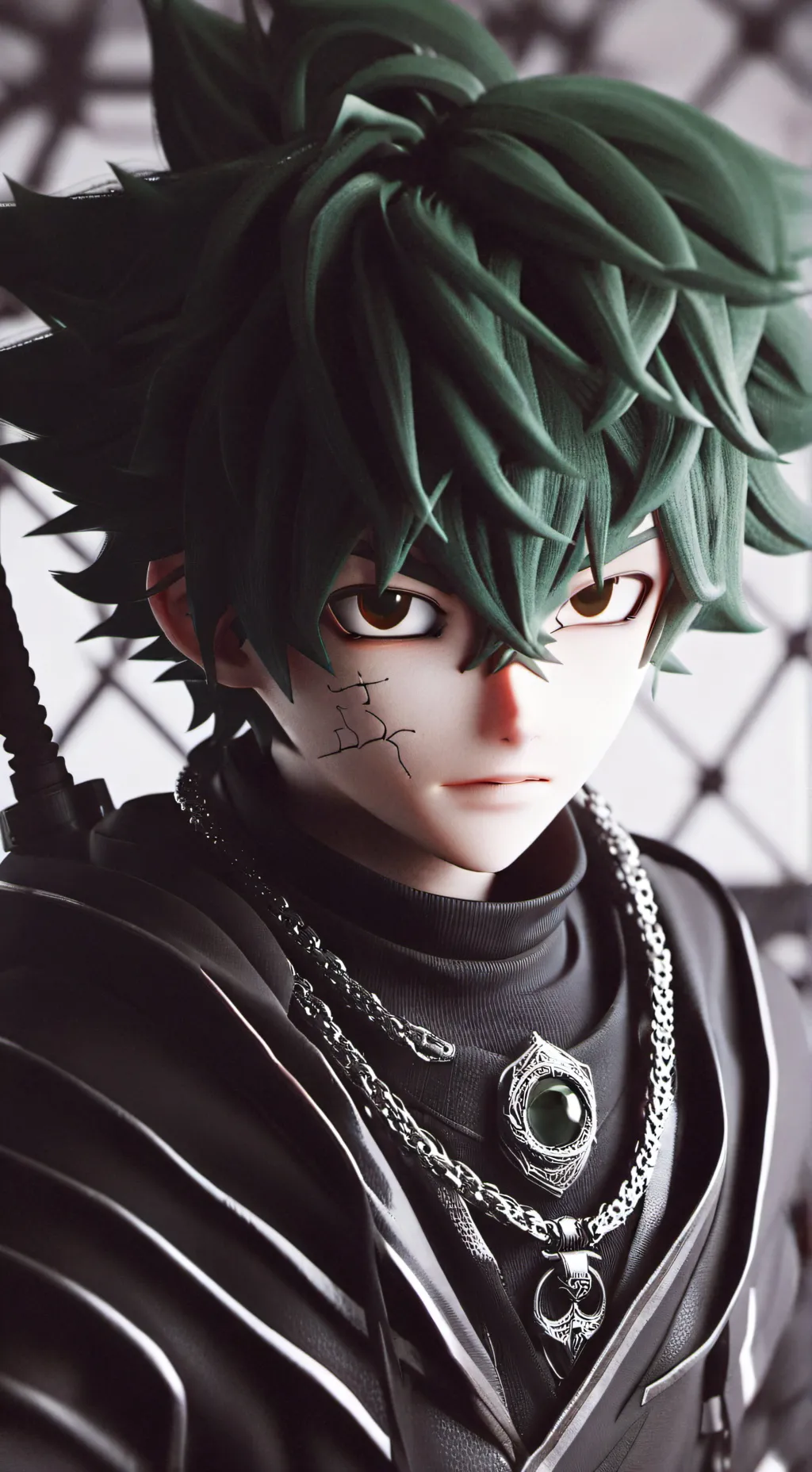 ai character: Deku snaps background