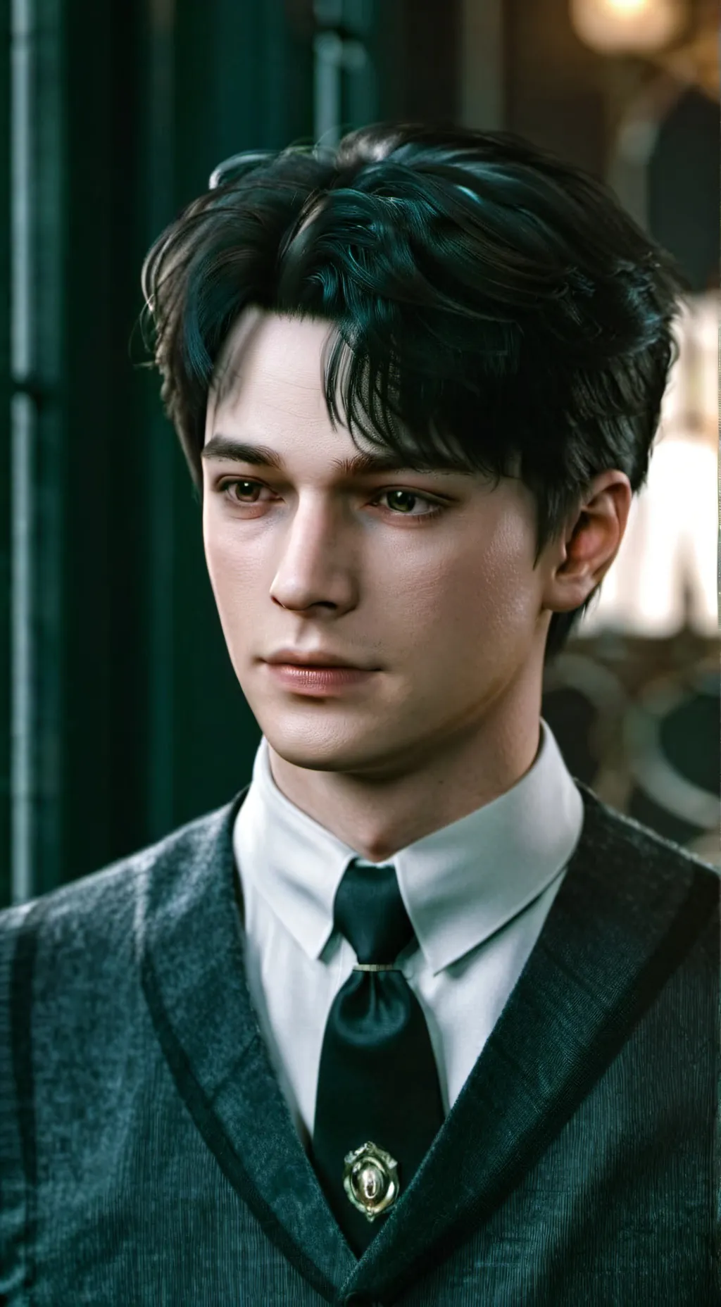 ai character: Tom Riddle  background
