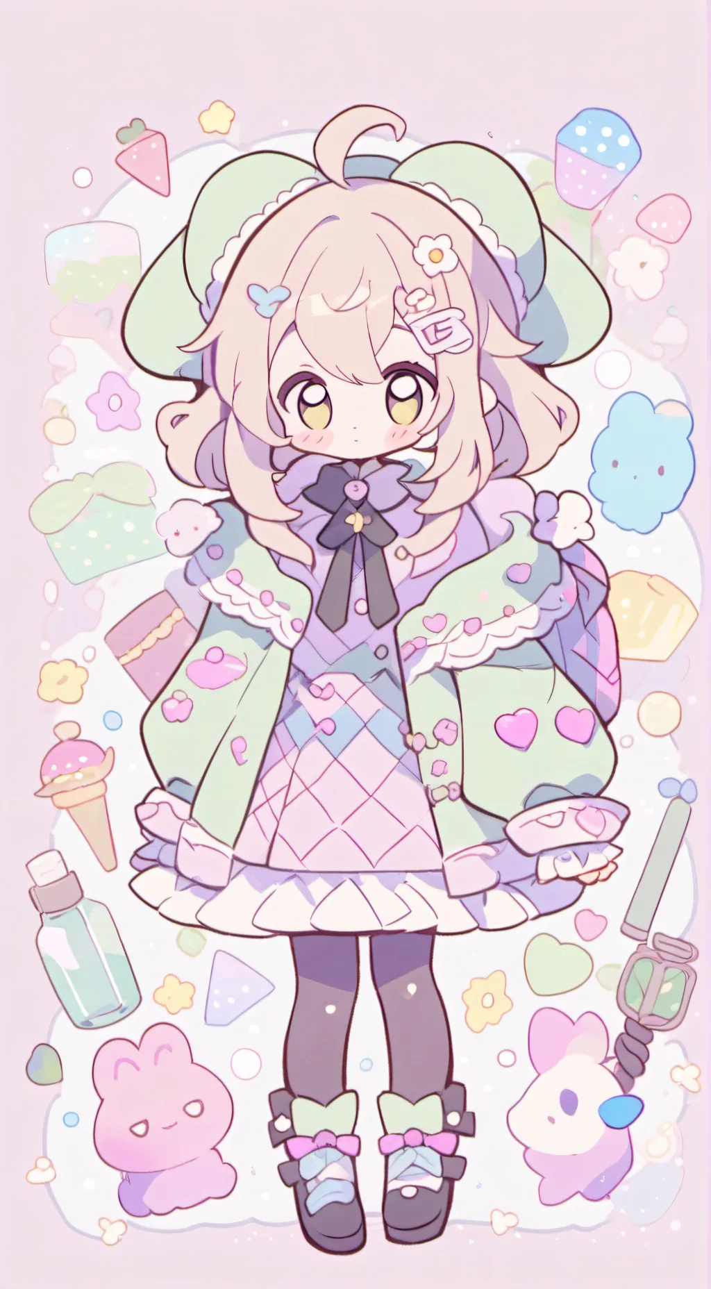 ai character: Beauty beautiful background