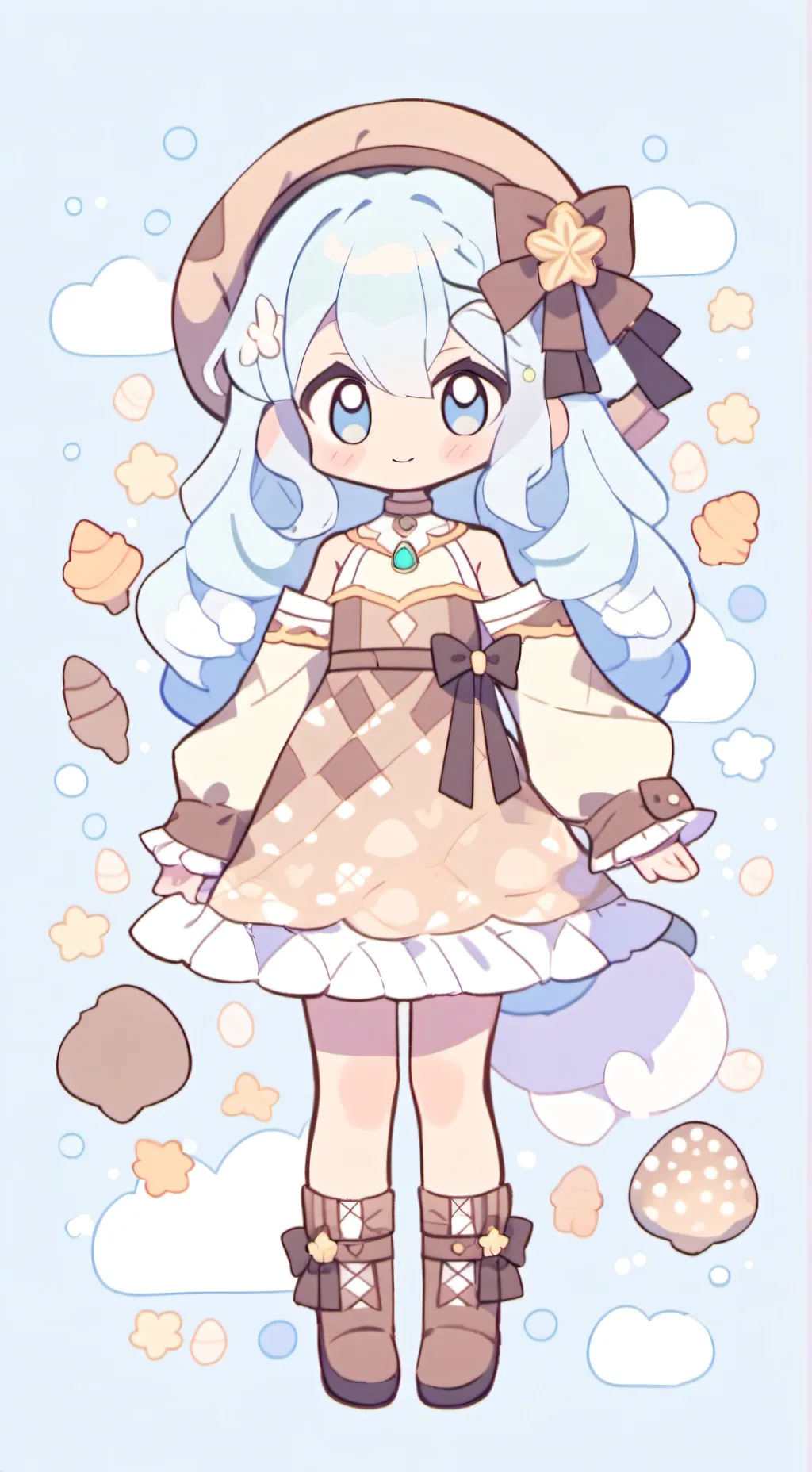 ai character: DW babies  background