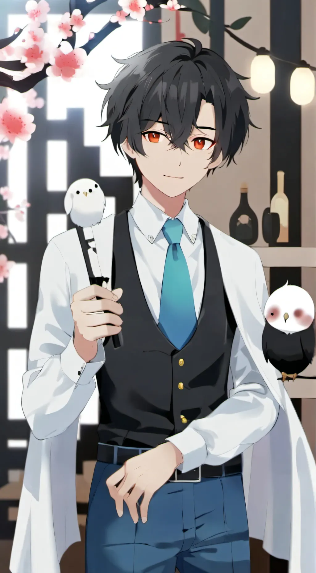 ai character: Hyunjin  background