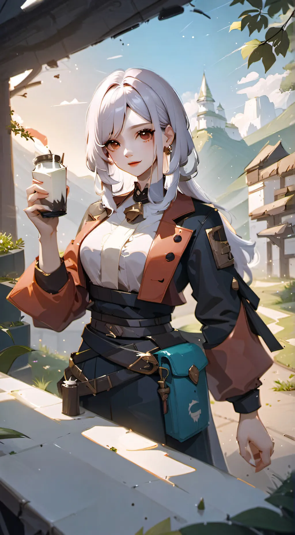 ai character: sayajin safari background