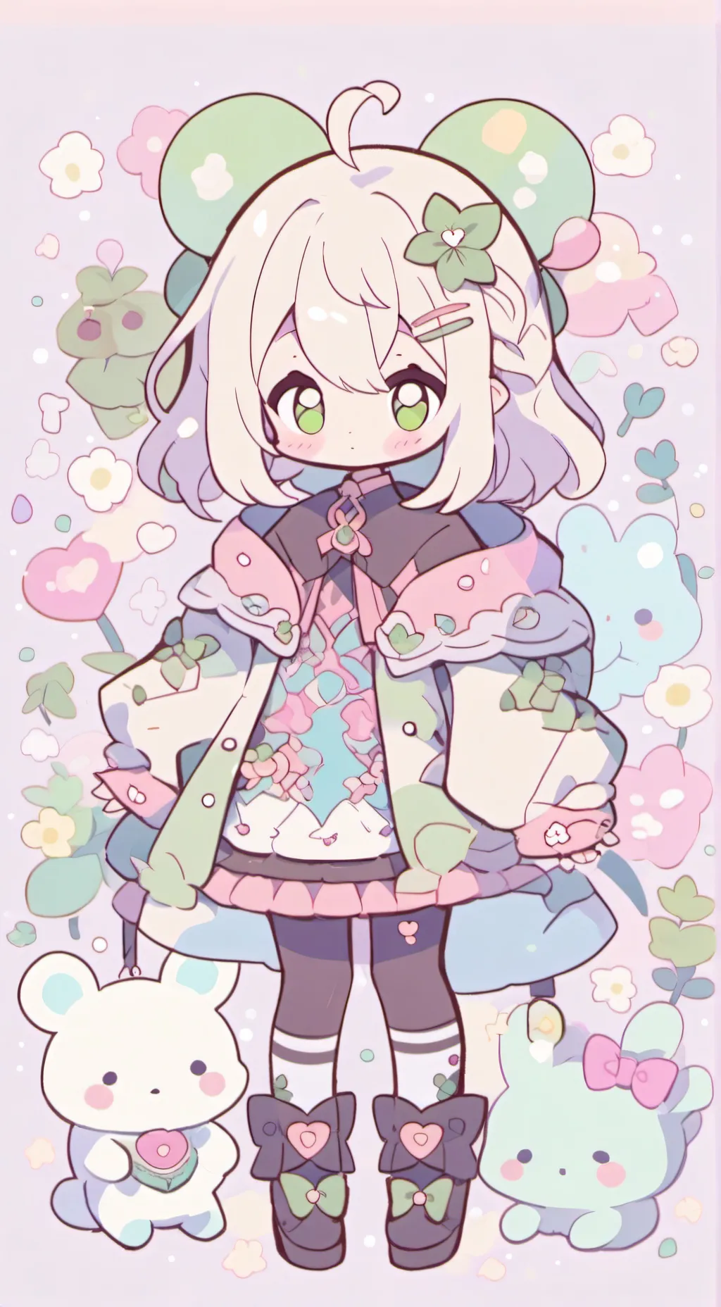 ai character: beautiful   background