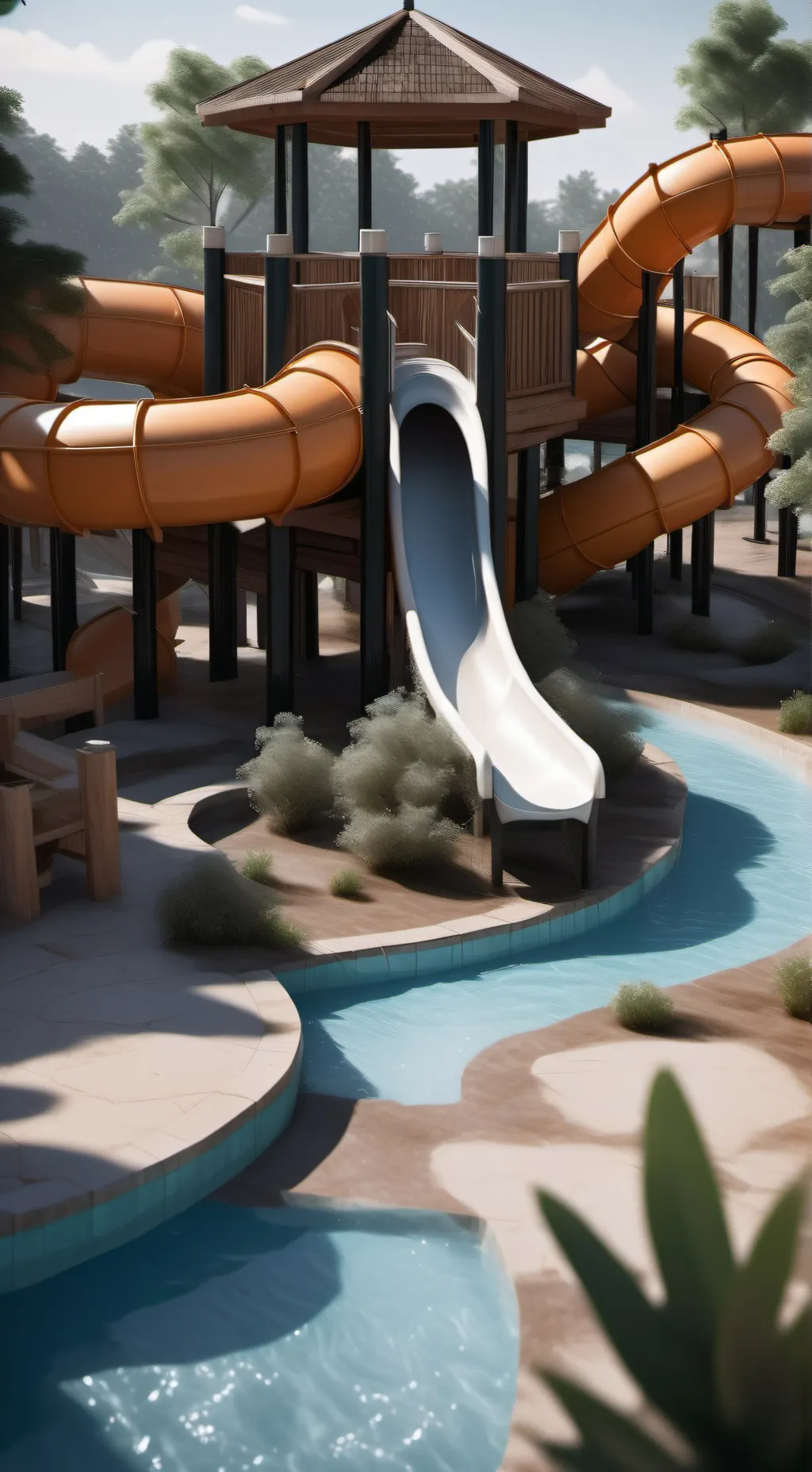 ai character: Mha WATERPARK💦 background