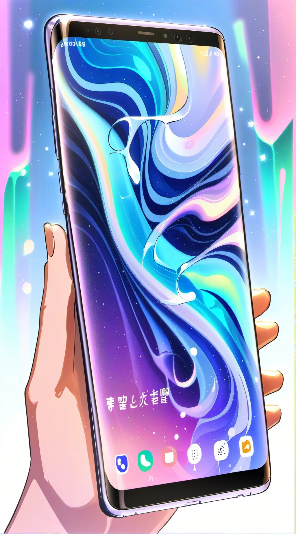 ai character: Note 8 background