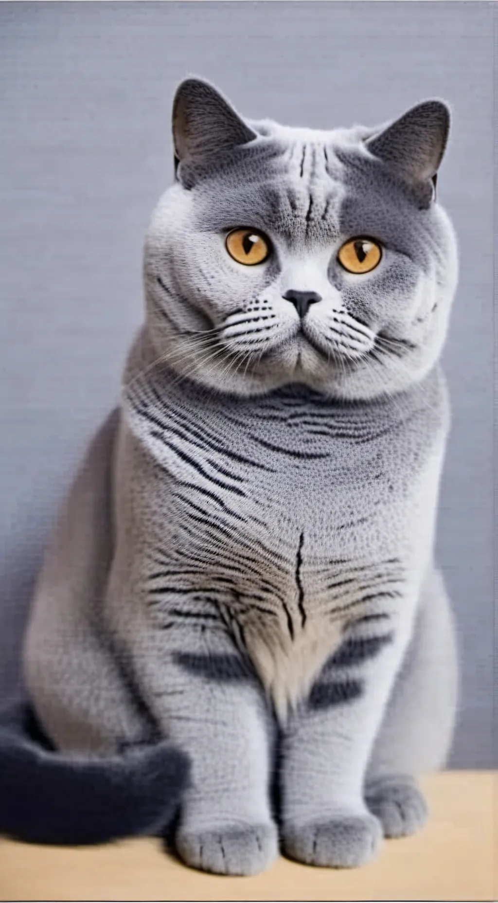 ai character: British Shorthair  background