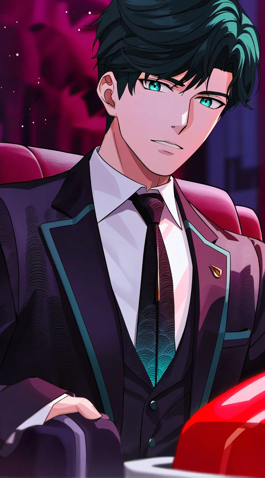 ai character: deku villano💚 background