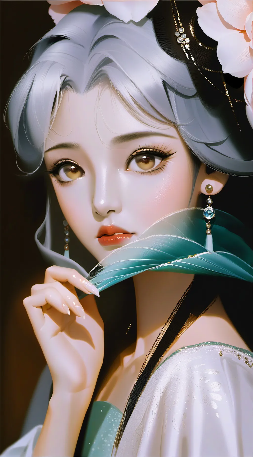ai character: hair coulor CH background