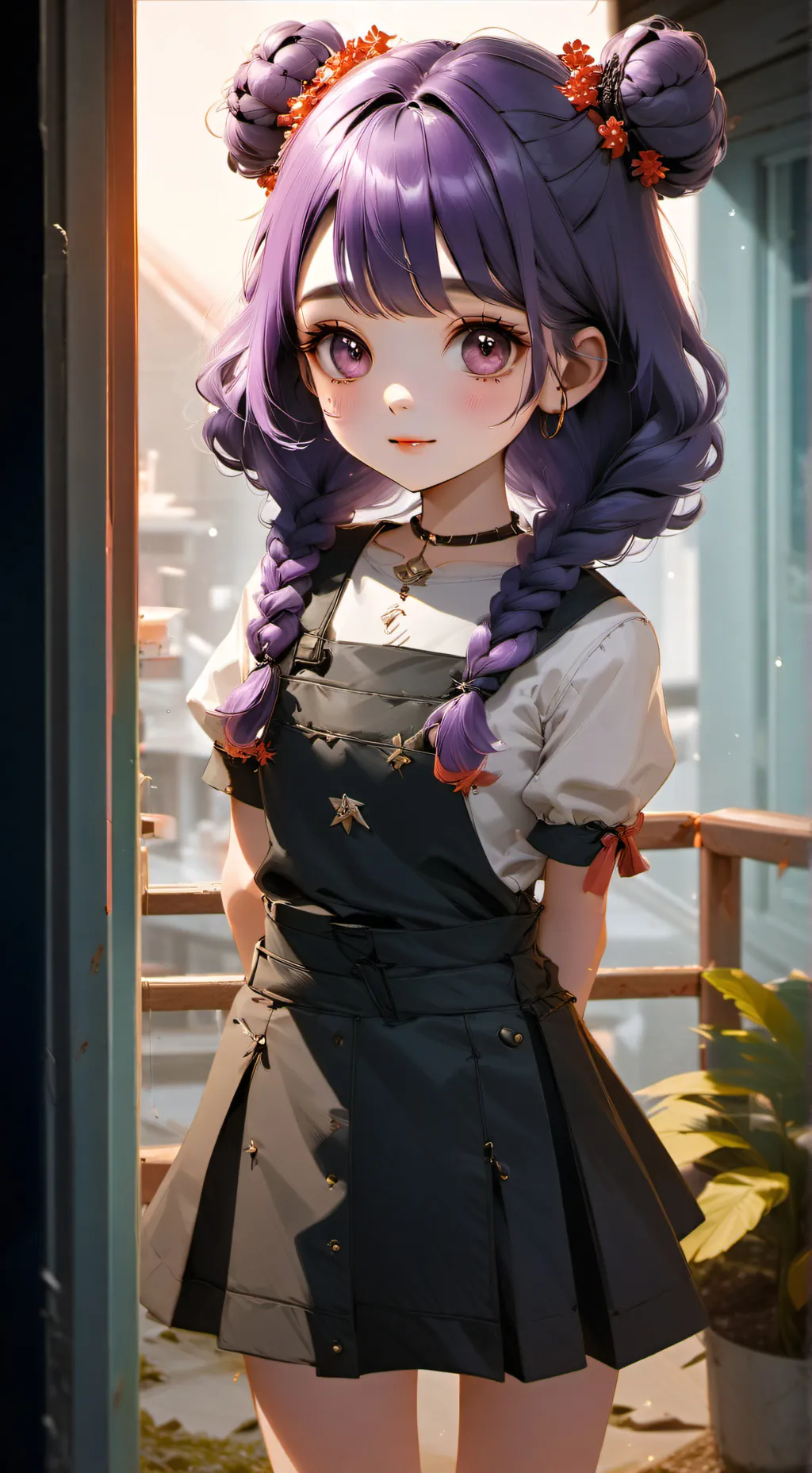 ai character: K-pop demon hunter background