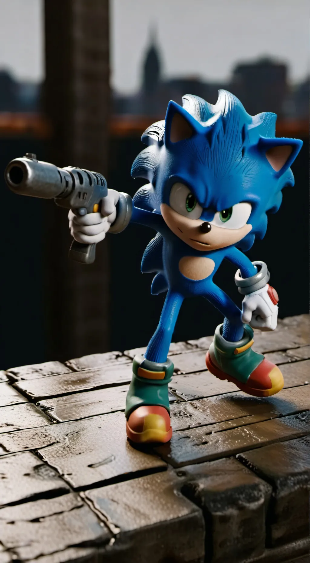 ai character: Sonic the hedgehog background