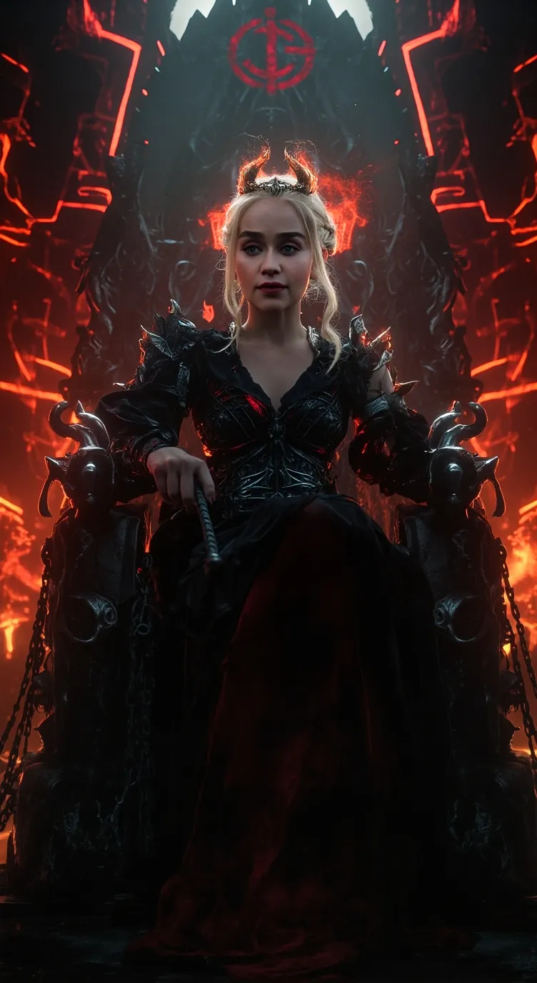 ai character: Queen of Flames background