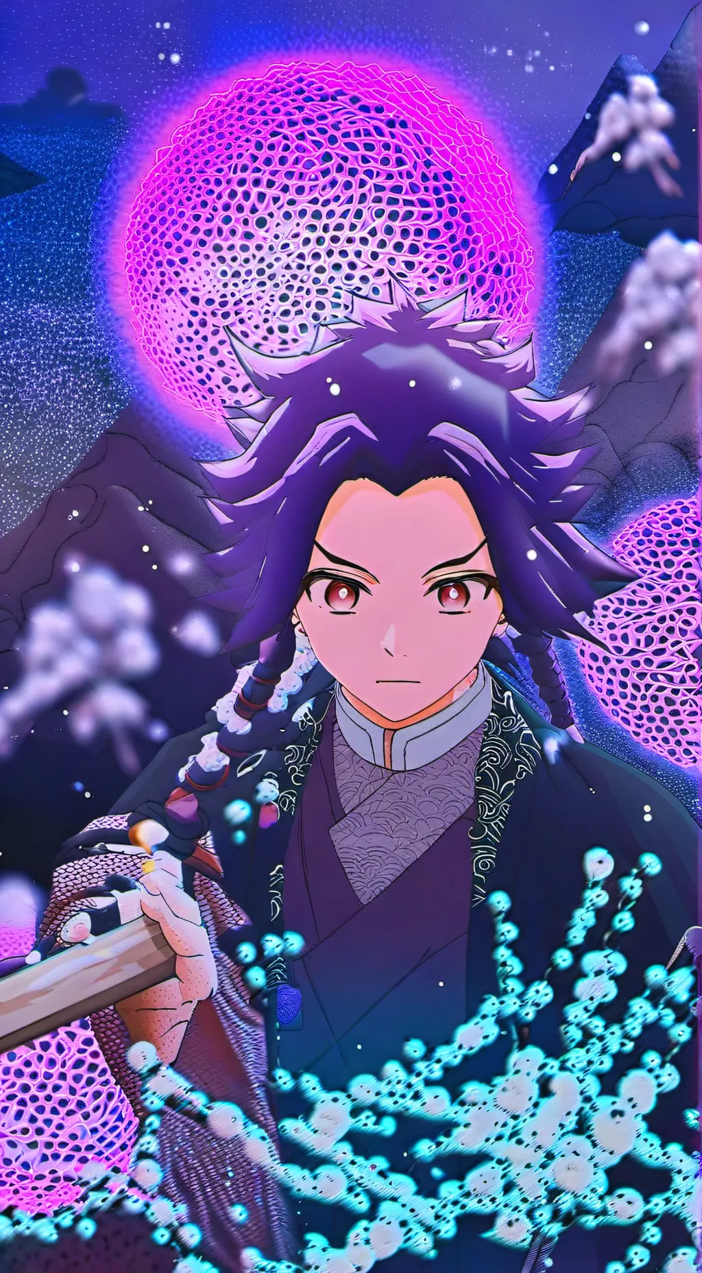 ai character: normal day in kny background