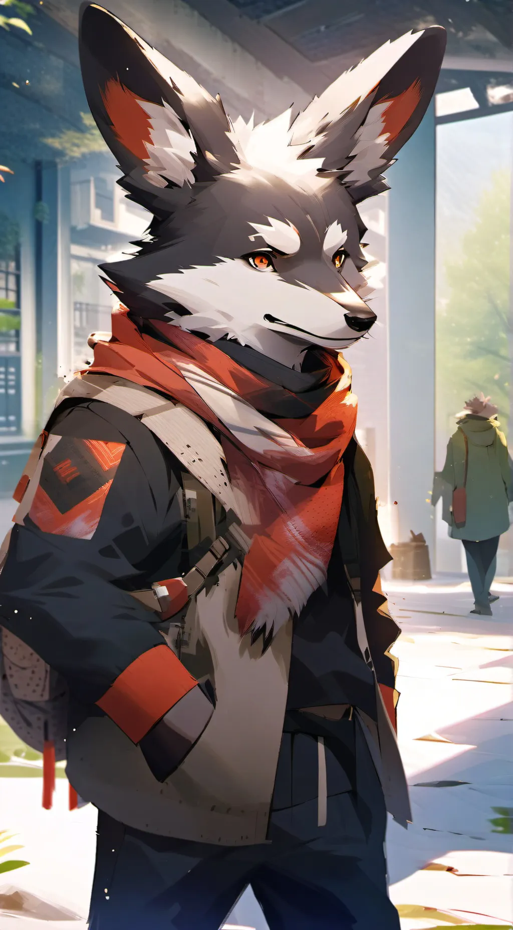 ai character: Känguru Familie  background