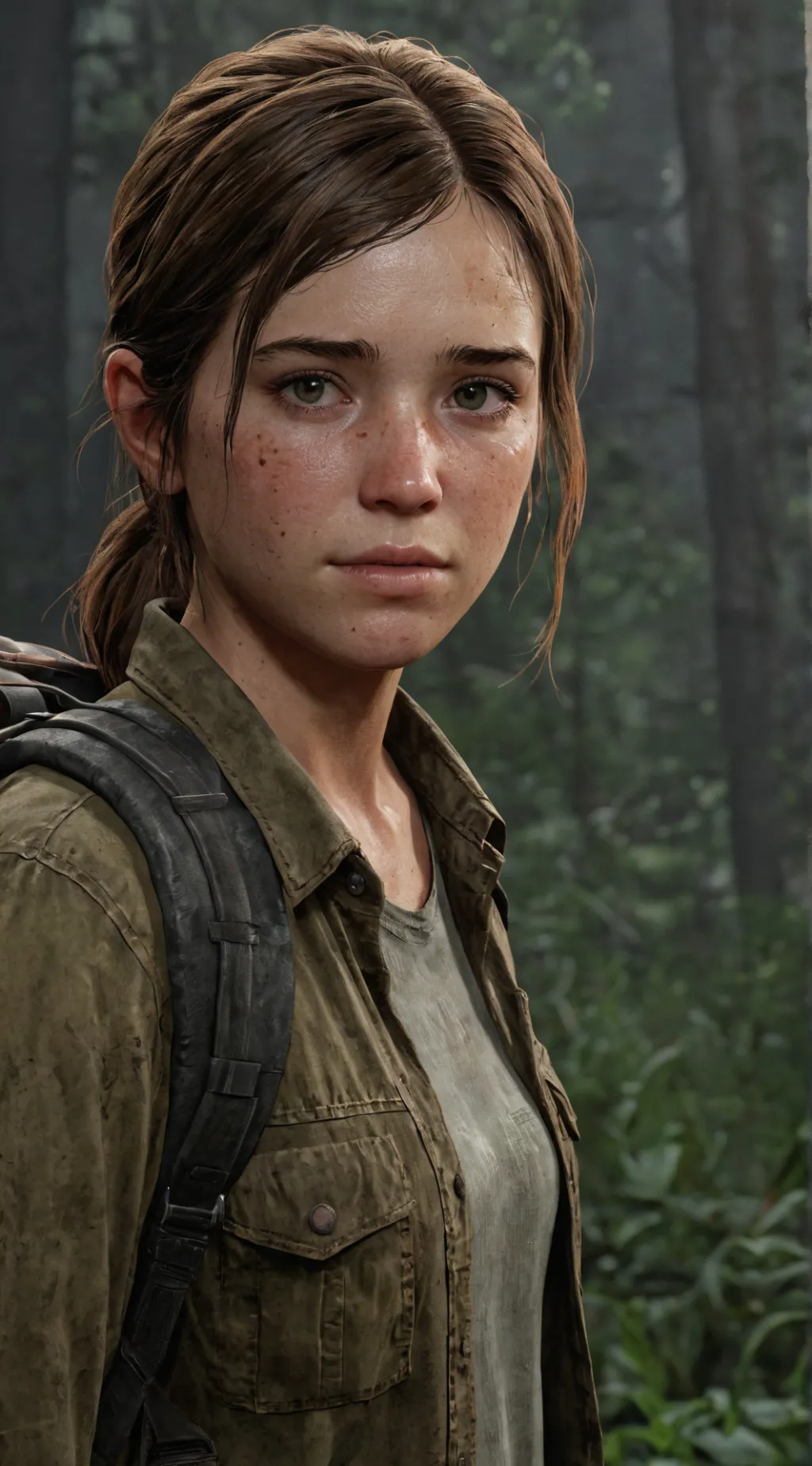 ai character: Ellie Williams background