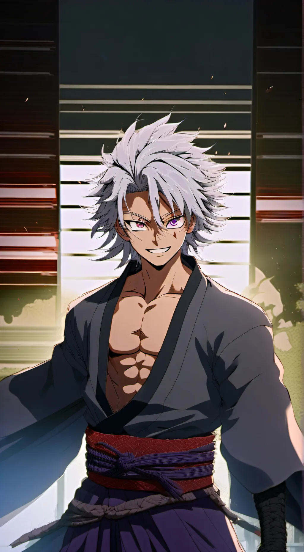 ai character: Sanemi Shinazugawa background