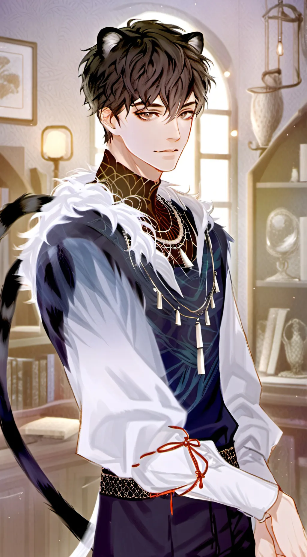 ai character: Midnight Panther Spirit background