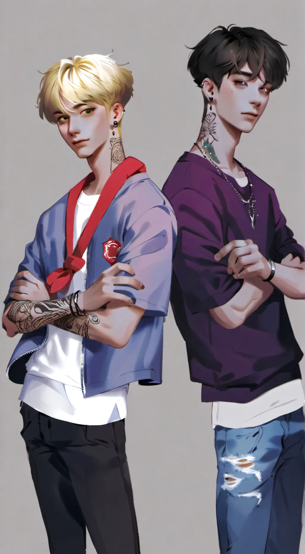 ai character: sam and Colby  background