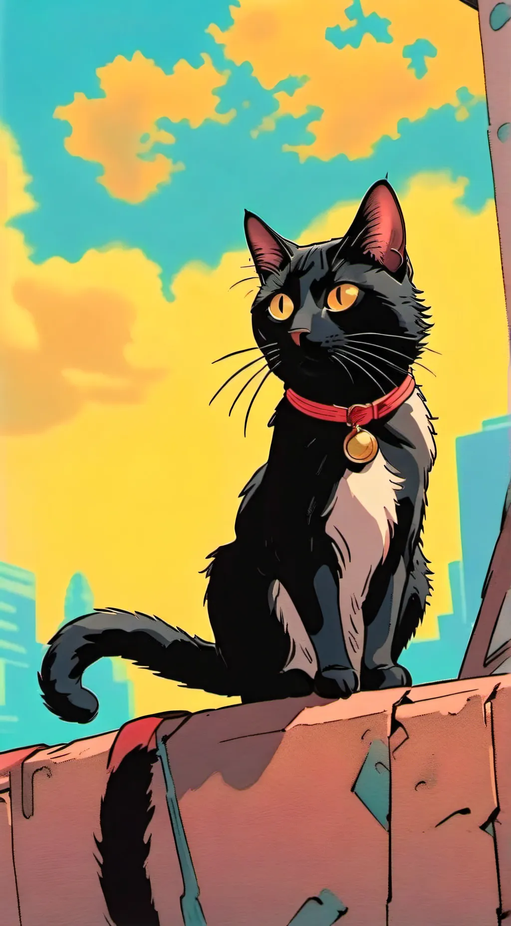 ai character: Black Cat background