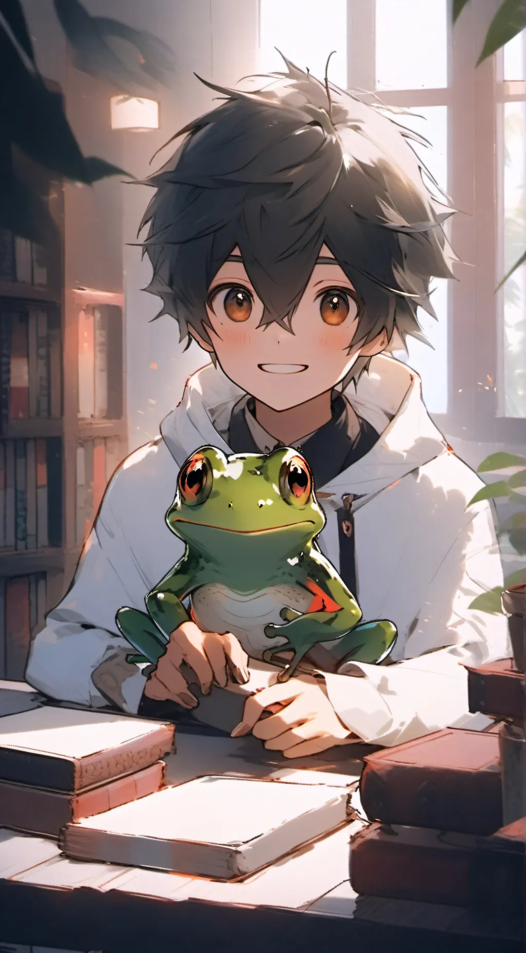 ai character: Froggy Spirit background