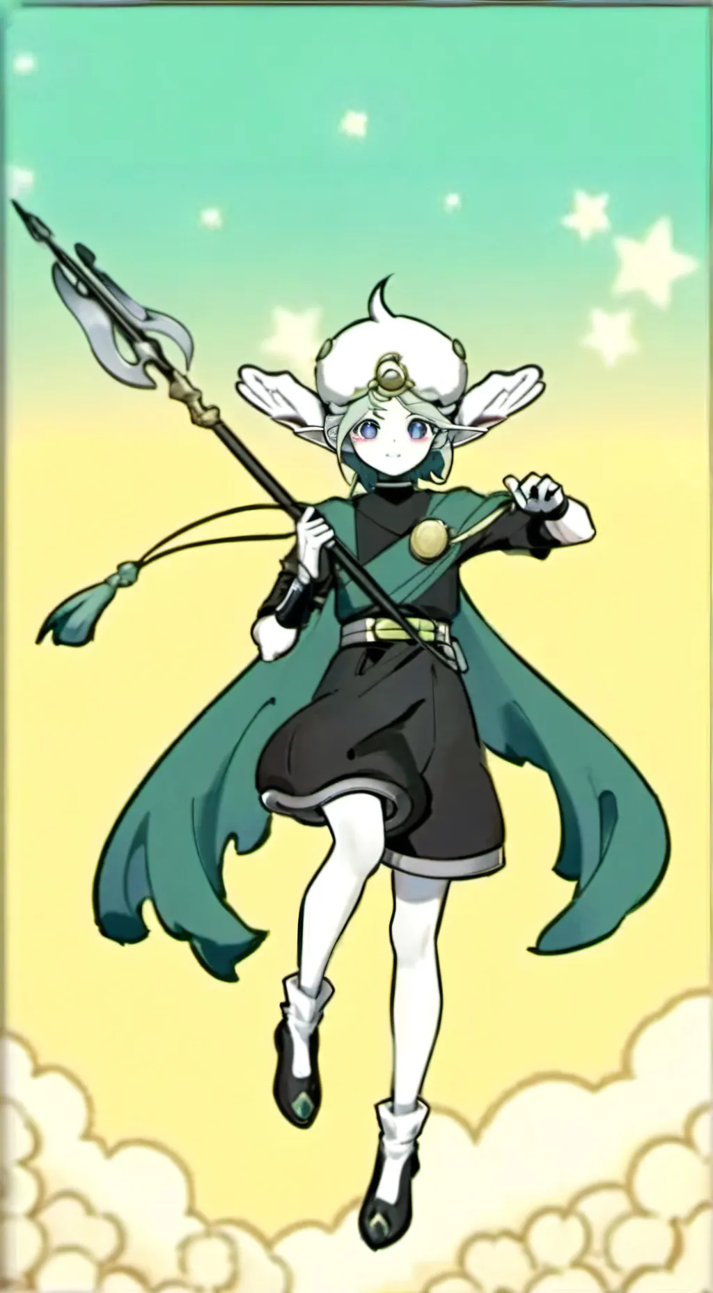 ai character: milky background