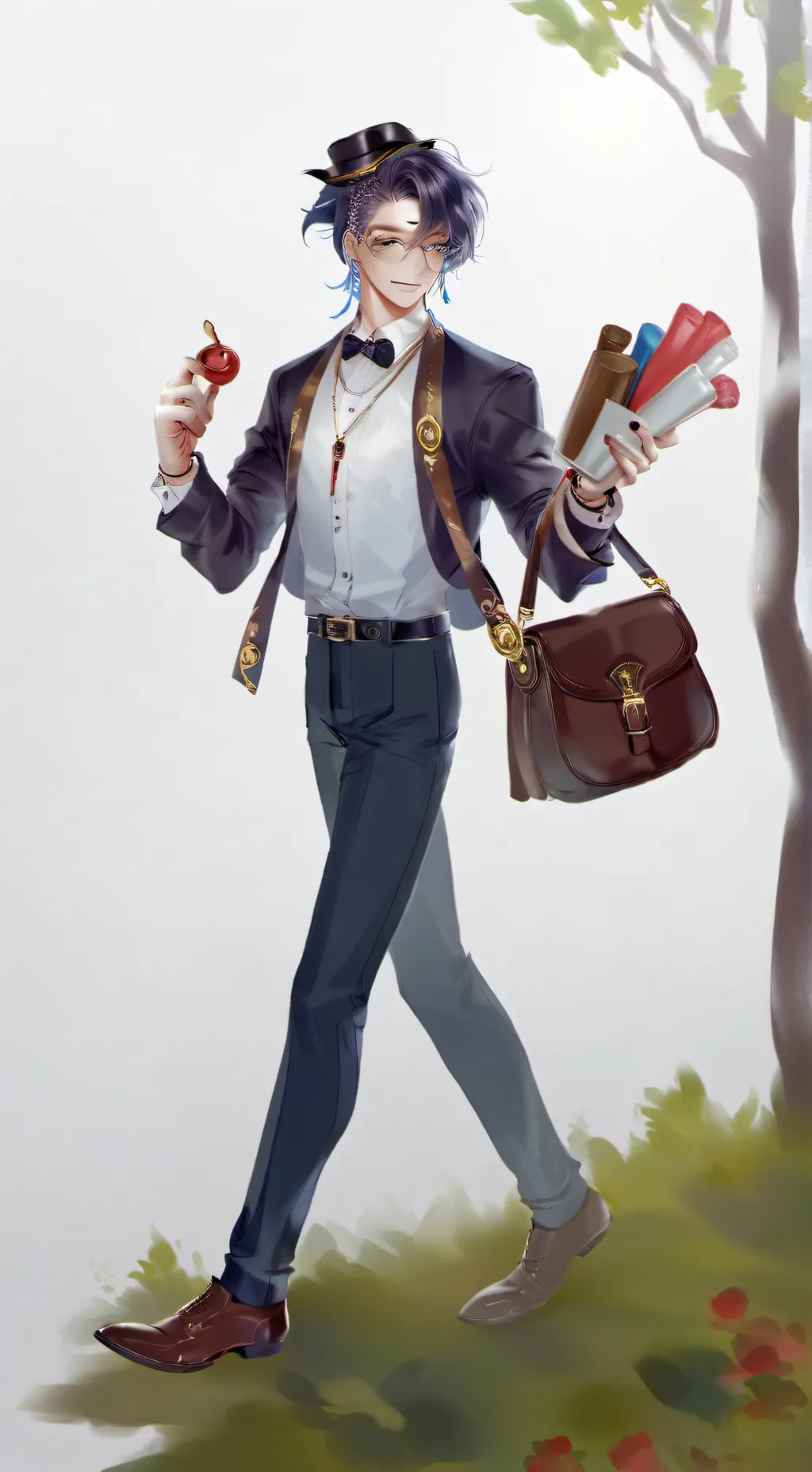 ai character: pomni  background