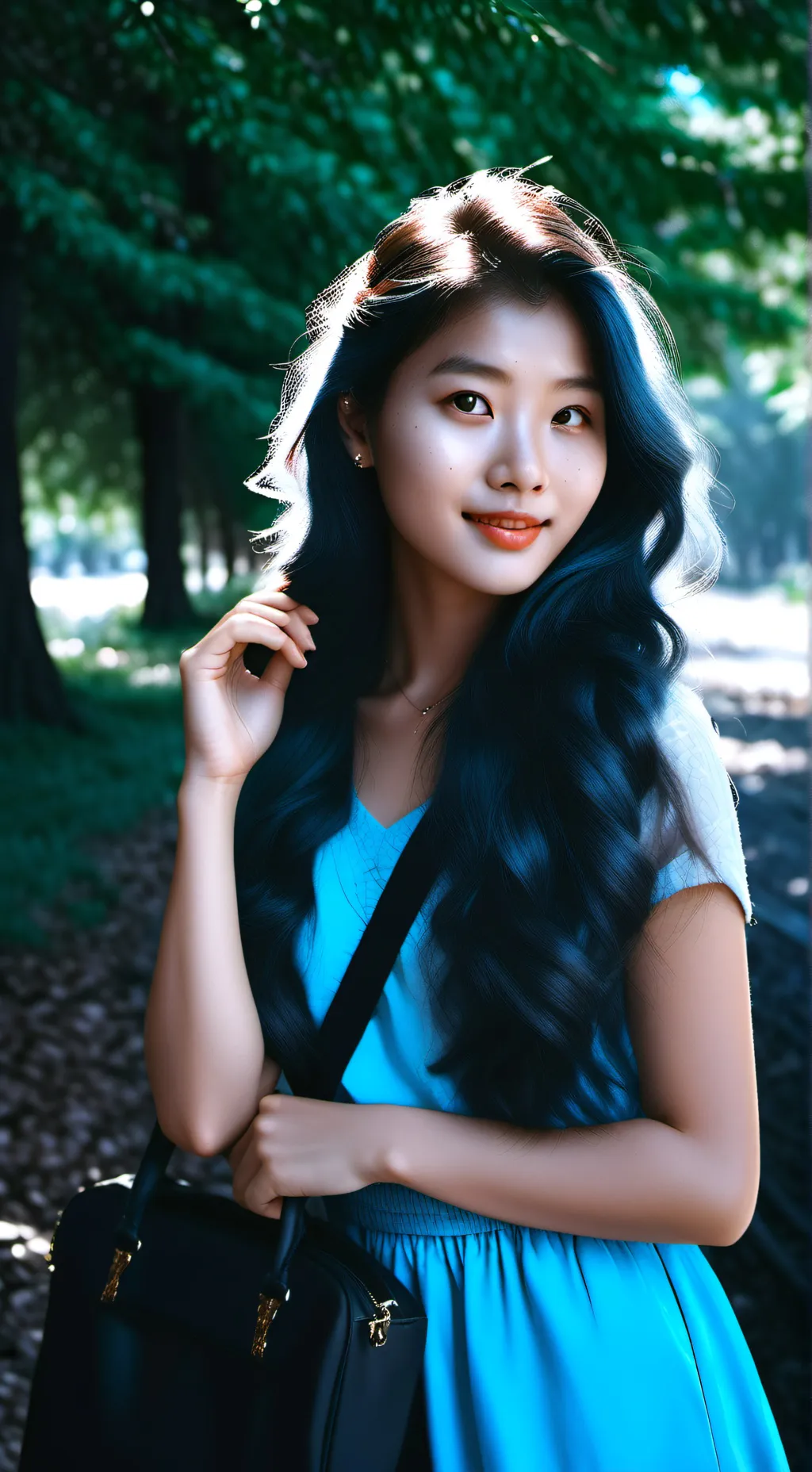 ai character: Hannah Malia  background
