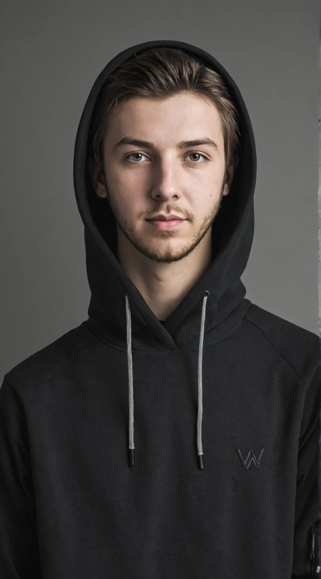 ai character: Alan Walker  background