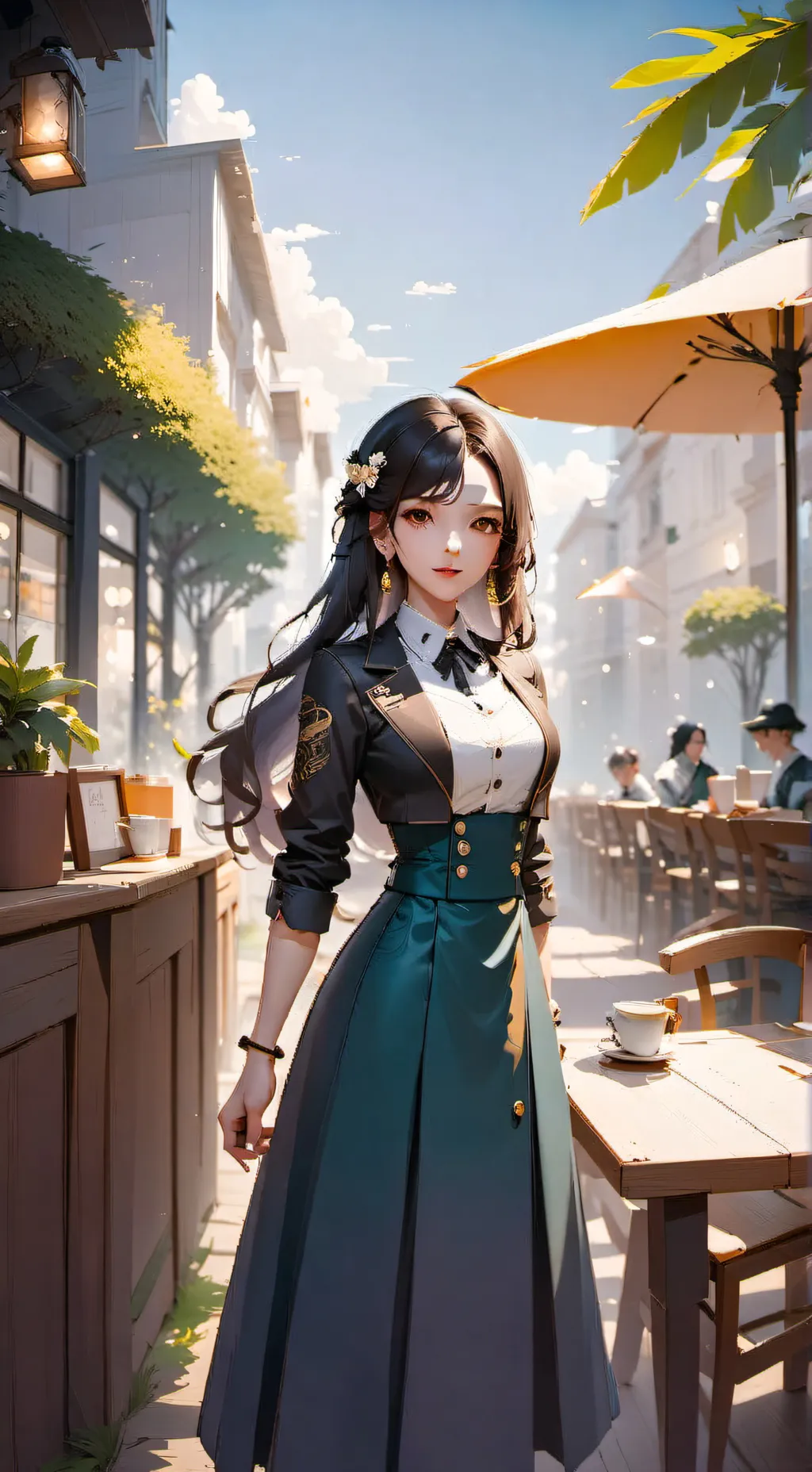 ai character: Tu niñera Jennifer background
