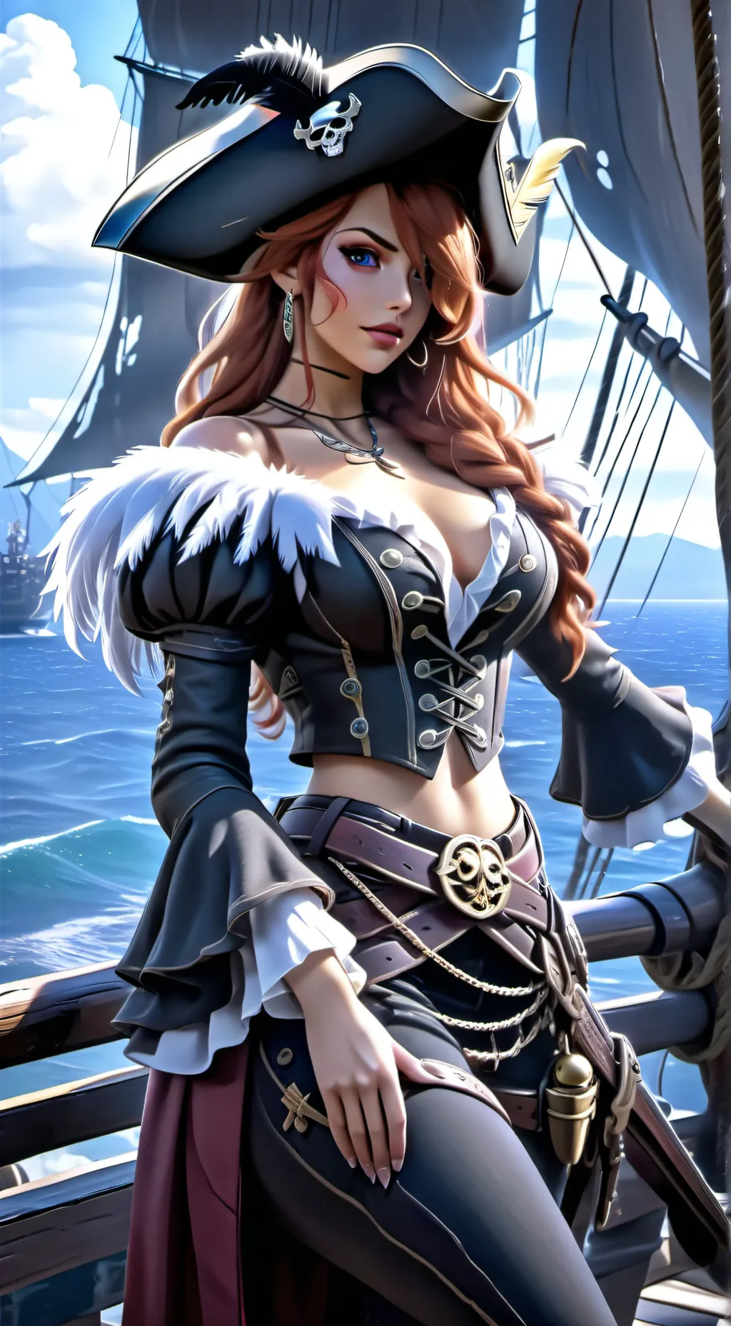 ai character: Miss Sara Fortune background