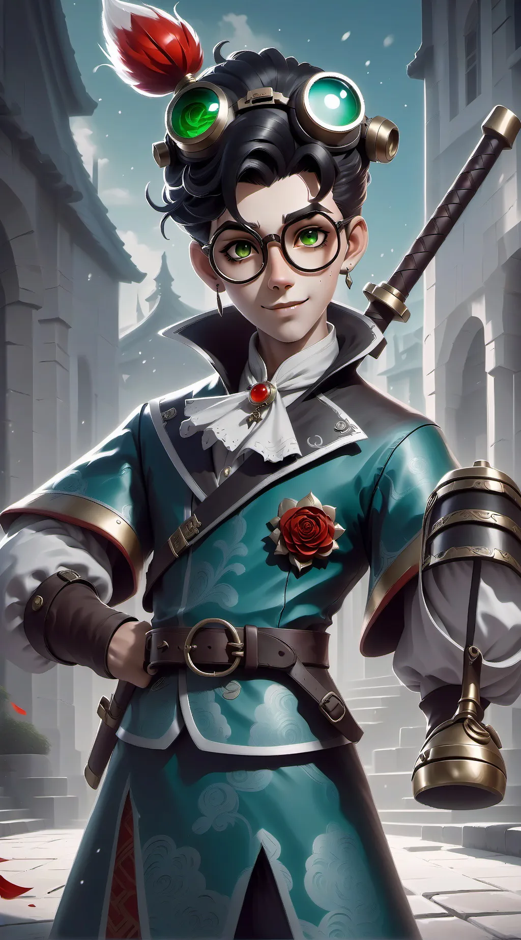 ai character: mousee  background