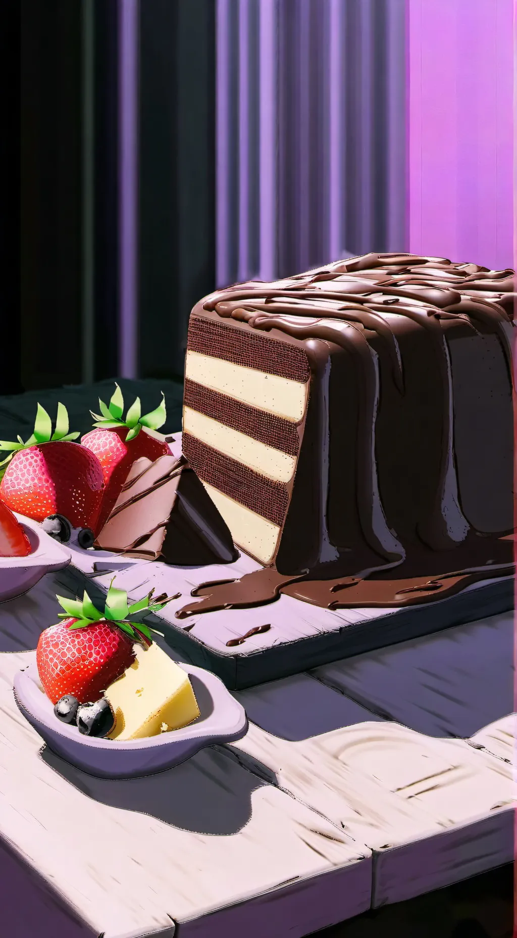 ai character: cosmito 🍰..(^^) background